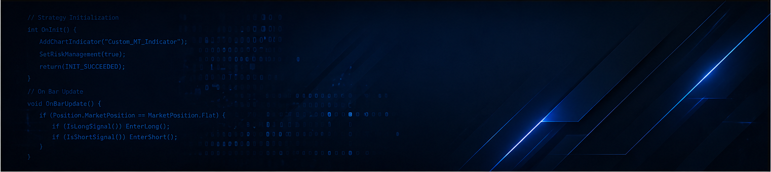 Abstract trading code interface